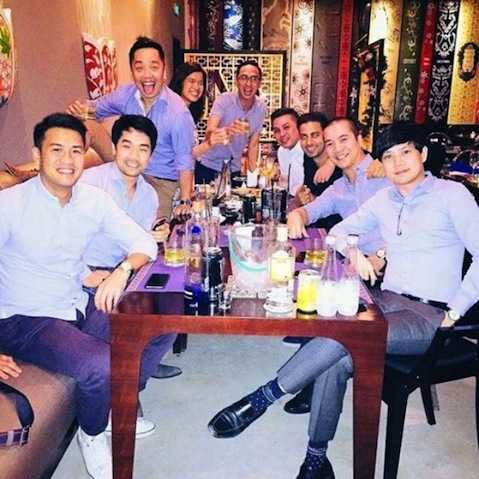 Trung Tín có quan hệ rộng, khá thân với anh em nhà chồng Tăng Thanh Hà