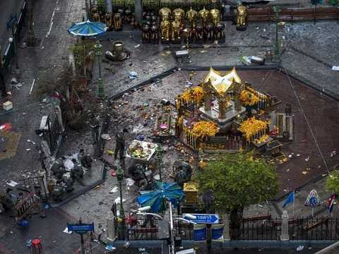 Hiện trườn vụ đánh bom chấn động thủ đô Bangkok, Thái Lan