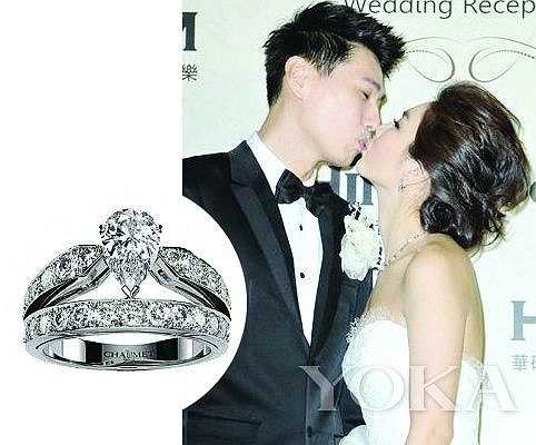 Ella - thành viên nhóm nhạc Đài Loan S.H.E được ông xã tặng nhẫn cưới hiệu Chaumet dòng Liens trị giá 85.000 NDT (290 triệu đồng). (Nguồn: Dân Việt)