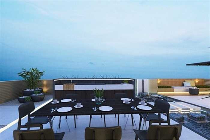 Có thể đây sẽ là nơi lý tưởng để 'nữ hoàng nội y' mở tiệc chiêu đãi bạn bè khi dọn về nhà mới. 