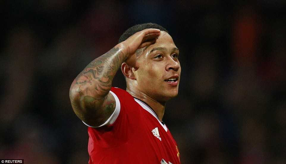 Memphis Depay vừa giúp Man Utd có chiến thắng 3-1 trước Club Bruges