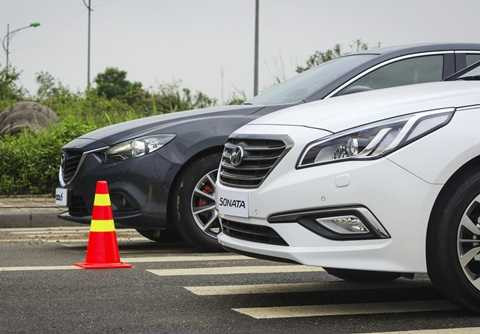 Về mặt an toàn, có thể nói cả Hyundai Sonata 2015 và Mazda6 2014 đều được trang bị đầy đủ các công nghệ tiên tiến nhất. 