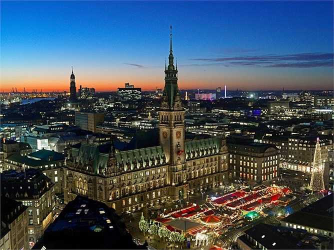 5. Hamburg - thành phố của nước Đức được xếp hạng cao nhất trong danh sách này.