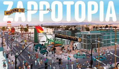 Hình ảnh mô phỏng trụ sở của Zappos trong tương lai tại trung tâm thành phố Las Vegas Hình ảnh mô phỏng trụ sở của Zappos trong tương lai tại trung tâm thành phố Las Vegas
