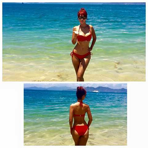 Đường cong quyến rũ của Hà Anh khiến giới mày râu phải trầm trồ.