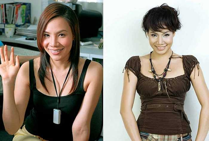 Làn da ngăm đen đặc trưng của nữ ca sỹ đất mỏ, Hồ Quỳnh Hương. 