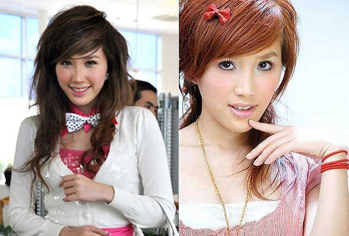 Bảo Thy thời mới nổi tiếng với hàm răng khấp khểnh, phong cách thời trang chưa định hình rõ nét. 