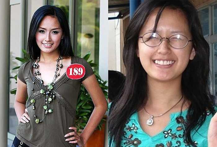 Khi dự thi Hoa hậu Việt Nam 2006, nhan sắc Mai Phương Thúy chưa thực sự nổi bật như bây giờ. 