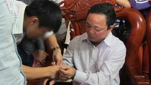 Cậu Thủy khi bị bắt. Ảnh: Zing