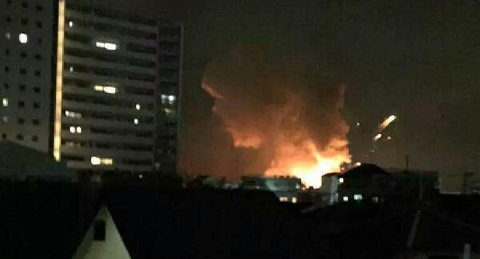 Hiện trường vụ nổ Hiện trường vụ nổ