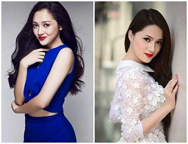 Bảo Anh và Hương Giang Idol: Có lẽ trên khuôn mặt thì mũi, môi và điệu cười là giống nhất ở hai người đẹp này. 