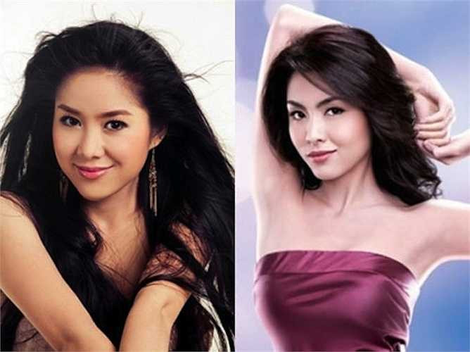 Khuôn mặt hơi vuông bạnh và bầu bĩnh của hai người đẹp cùng với đôi lông mày cong tự nhiên đã khiến hai người đẹp có sự hao hao giống nhau như chị em. 