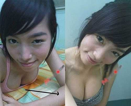 Người đẹp có vòng 1 gợi cảm từ khi còn trẻ. Nhưng đôi mắt không đều và mí mắt không rõ ràng là đặc điểm dễ nhận thấy của cô.