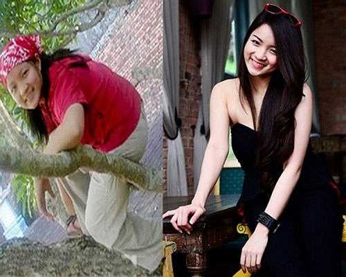 Thuỷ Top trước đó từng có thân hình và khuôn mặt quá khổ. Sau khi giảm cân, cô sở hữu thân hình hoàn hảo.