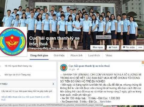 Fanpage bán xe SH giá bèo thực chất là giả mạo