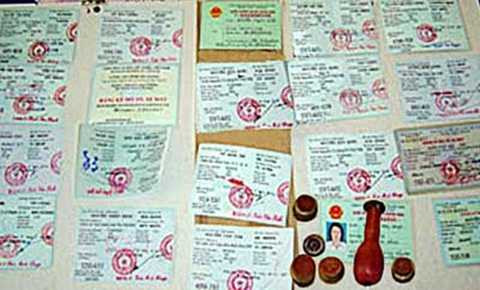 Các đối tượng có thể làm giả giấy tờ cho SH nhập lậu