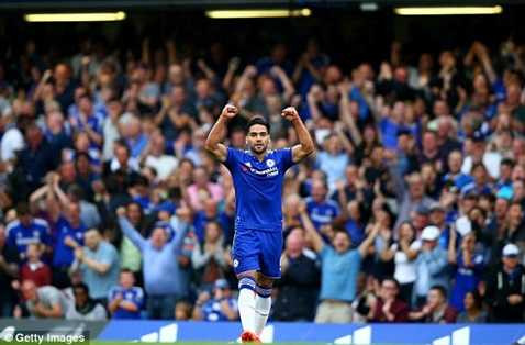 Falcao có bàn đầu tiên cho Chelsea