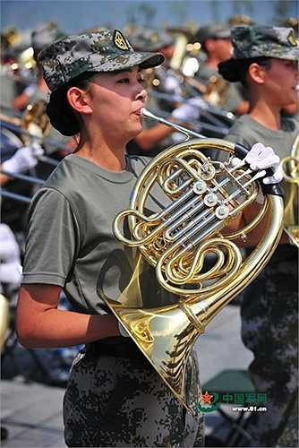 Đội quân nhạc gồm nhiều nhạc cụ khác nhau