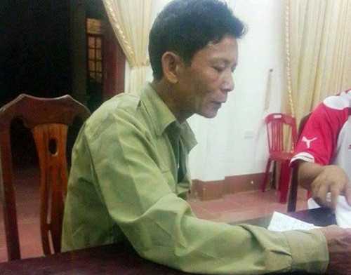 Nghi can Khính khi bị bắt. Ảnh: Hưng Trung.