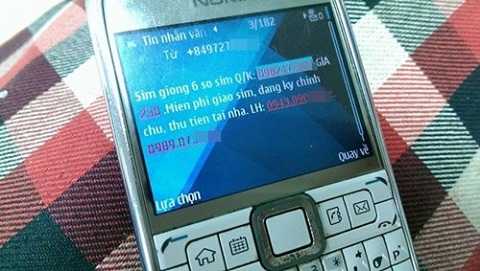 Những sim số được cho là song sinh khi đến với chủ thuê bao đã bị đội giá gấp nhiều lần so với thực tế. Ảnh: Thiên Minh. 