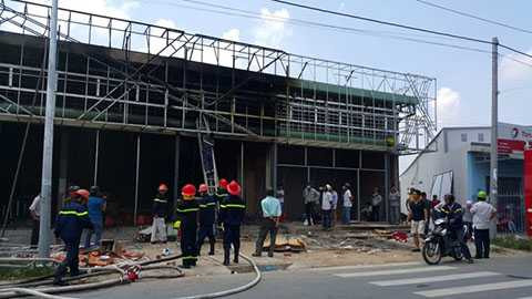 Hiện trường vụ cháy - Ảnh: THÚY HẰNG