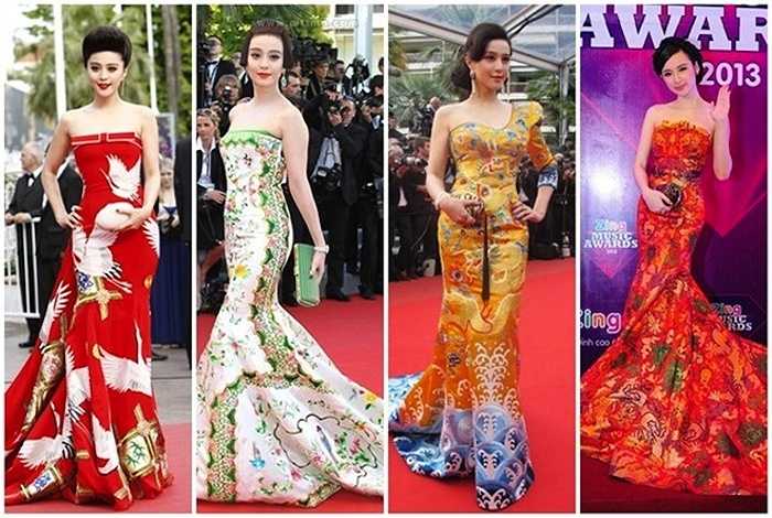 Gu thời trang của cô cũng là một điều đáng bàn. Tủ đồ của người đẹp không ít những trang phục đạo, nhái.