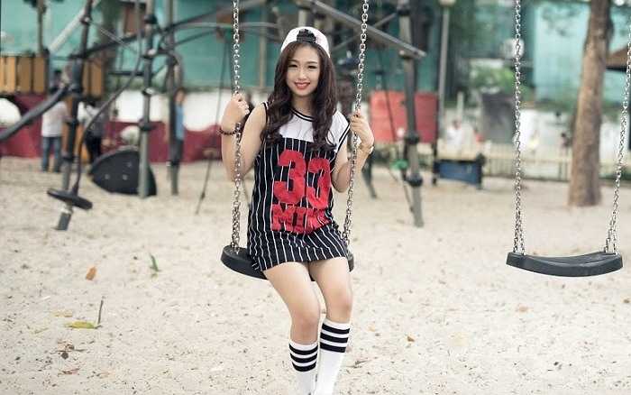 Thanh Thanh còn thể hiện nhiều biểu cảm.