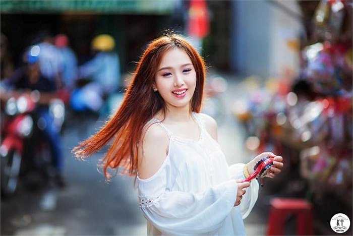 Cô cho biết, vai diễn này gần như lột tả hết tích cách ngoài đời của mình. Chính vì vậy, mình diễn rất tự nhiên.