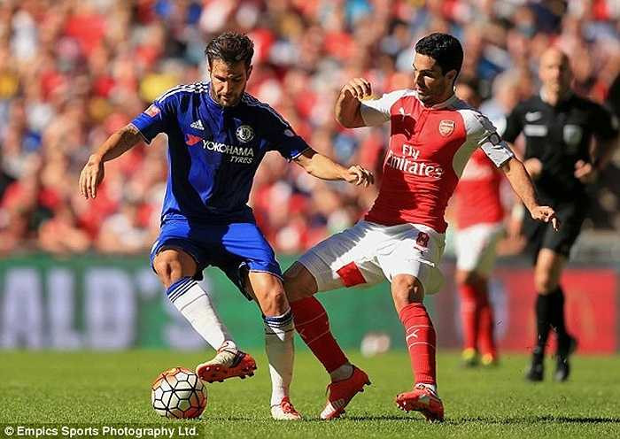 Cesc Fabregas cũng gia nhập top 10 với số tiền nhận đều đặn mỗi tuần là 170.000 bảng