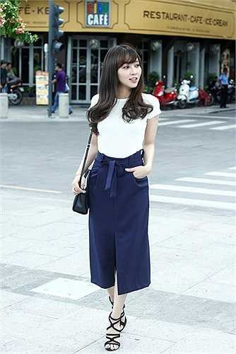 Hot girl chia sẻ: 'Mình đã xác định được con đường phải đi và biết mình cần làm những gì để ghi dấu trong lòng người xem'. 