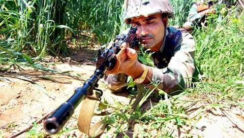 Binh lính Ấn Độ đóng ở biên giới với Trung Quốc