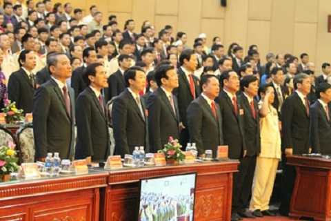 Các đồng chính lãnh đạo Đảng, Nhà nước, lãnh đạo tỉnh dự Đại hội.