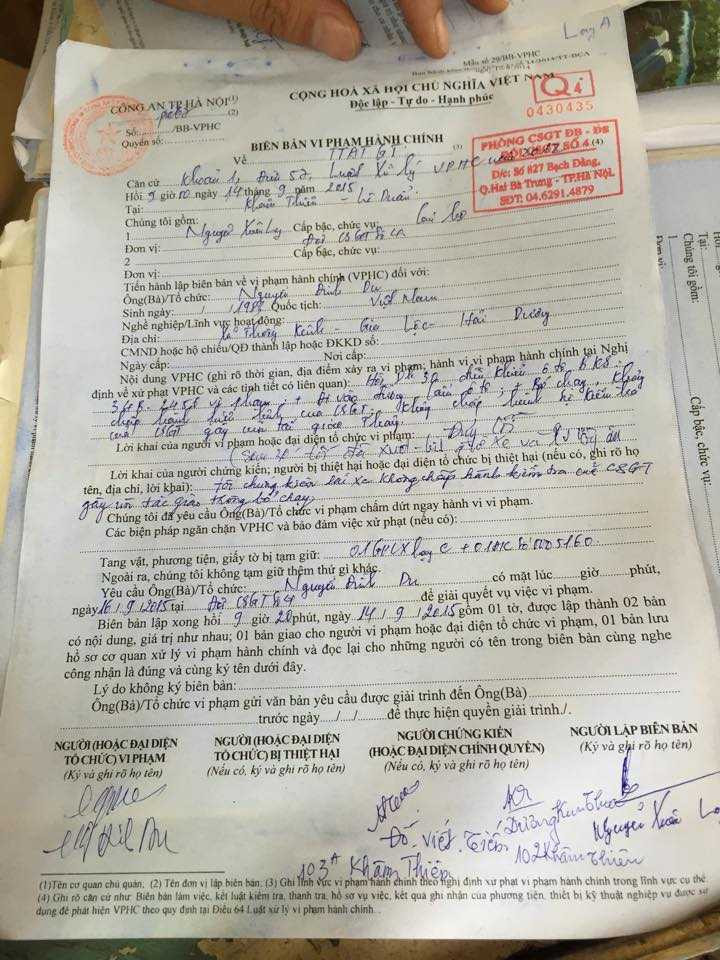 Xe biển xanh Hải Dương vào đường cấm, đâm CSGT: Giải trình của tài xế và CSGT trái ngược nhau