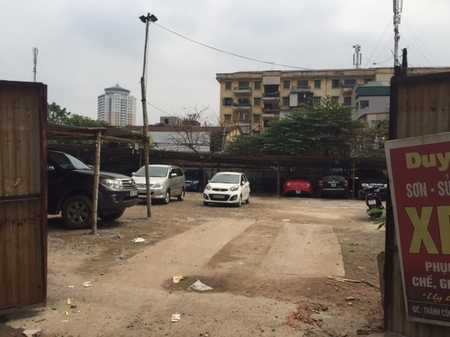 Đến nay dự án đã thành nơi trông giữ xe. Ảnh: Châu Anh