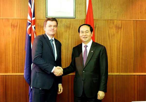 Bộ trưởng Trần Đại Quang và ngài Andrew Colvin, Tổng Tư lệnh Cảnh sát Liên bang Australia