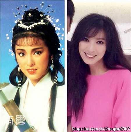 Mễ Tuyết trong vai Hoàng Dung trong bản Anh hùng xạ điêu 1976. Hiện giờ, ngôi sao một thời đã ở bên kia dốc sự nghiệp.