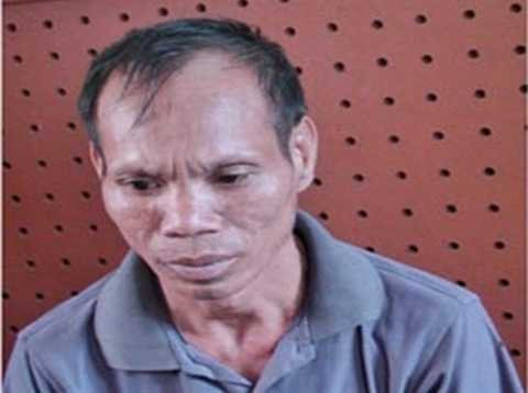 Đối tượng Thắng tại cơ quan công an