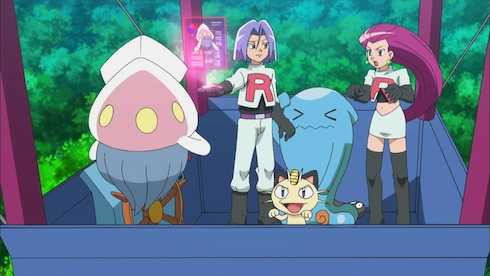 Đội Hỏa Tiễn: Musashi, Kojirou, Nyasu – những đại diện cho thế lực hắc ám chuyên săn lùng, bắt giữ Pokémon.