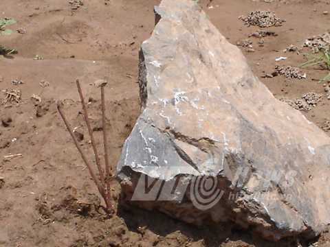 Người thân phải đánh dấu chỗ nằm của tổ tiên bằng viên đá, bởi người ta lấn chiếm, lấp cả mộ