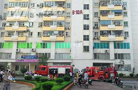Vụ cháy tại chung cư B10A Nam Trung Yên
