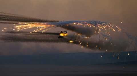 Trực thăng bắn lưới nhiệt