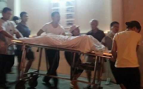 Thi thể chị Nga. Thi thể chị Nga.