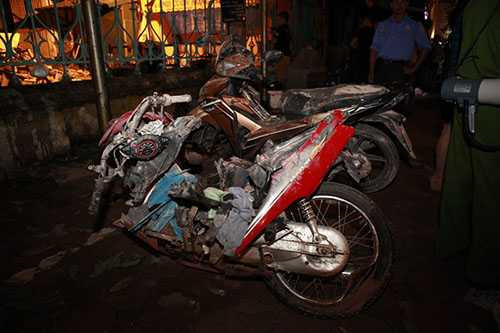 Những chiếc xe máy, tài sản của người dân đã được đưa về PC54 để phục vụ công tác điều tra sau này và đảm bảo tài sản của người dân