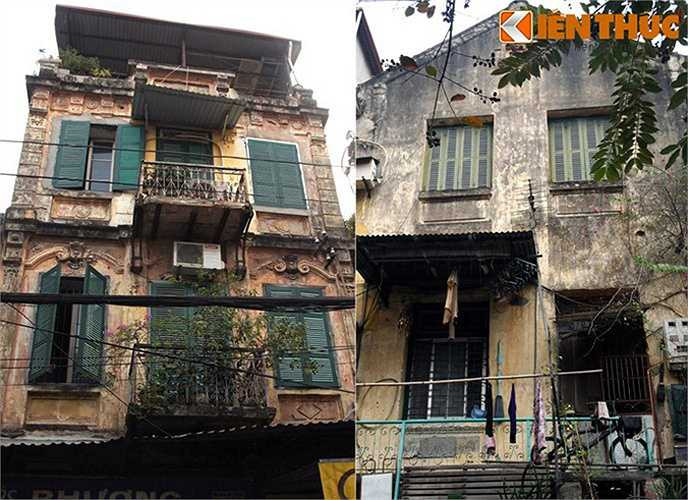 Tòa nhà 109 Trần Hưng Đạo chỉ là một trong số rất nhiều công trình cổ đã xuống cấp nghiêm trọng ở Hà Nội.Những công trình kiểu này tập trung nhiều nhất ở quận Hoàn Kiếm. Ảnh: Một số ngôi nhà cao tầng có tuổi đời trên dưới một thế kỷ ở khu vực phố cổ Hà Nội. 