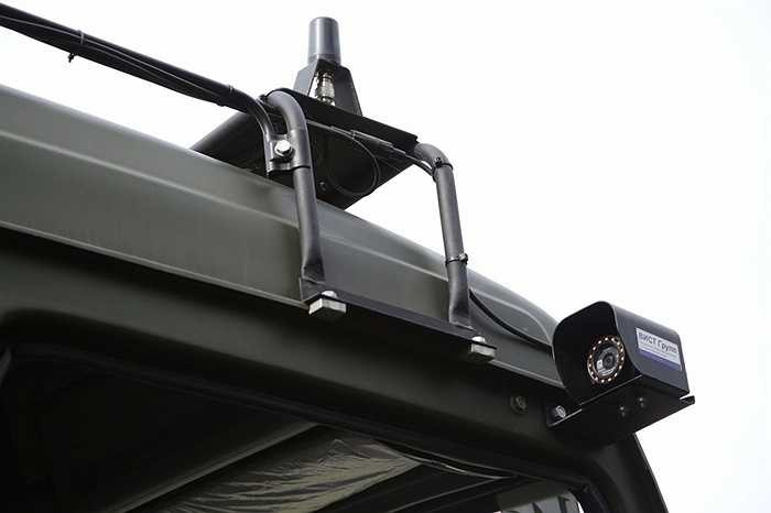 Hệ thống camera của xe được cho là có thể cung cấp góc quan sát 360 độ quanh xe và truyền dữ liệu về máy tính trung tâm.