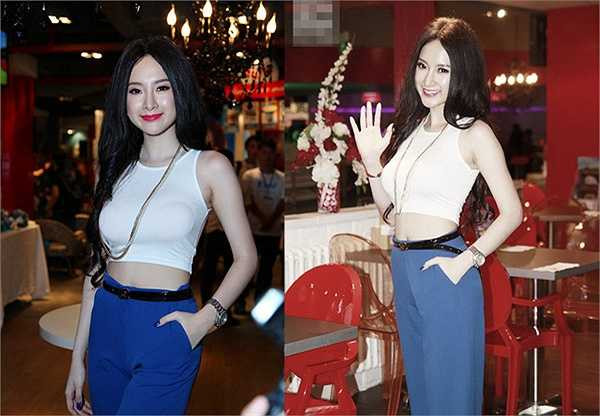 Cô có một loạt những kết hợp khoe eo với loại áo này trong nhiều năm qua.