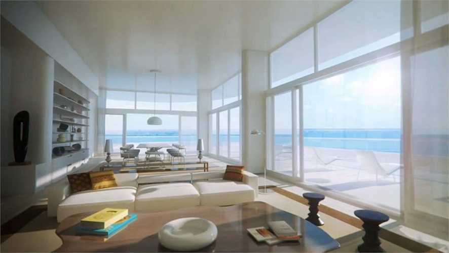  Các khu phòng của khu biệt thự xa hoa này có cửa sổ kính lớn giúp không gian bên trong luôn tràn ngập ánh sáng. 