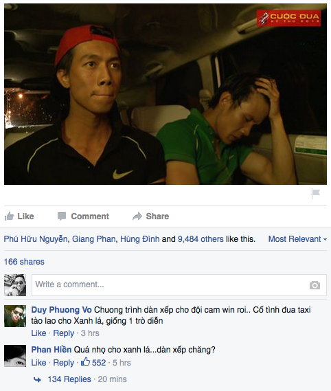 Đội Xanh lá xuất sắc nhưng chỉ về nhì do sai lầm liên hoàn của tài xế taxi khiến nhiều khán giả cho rằng chương trình Cuộc đua kỳ thú 2015 dàn xếp kết quả. Đội Xanh lá xuất sắc nhưng chỉ về nhì do sai lầm liên hoàn của tài xế taxi khiến nhiều khán giả cho rằng chương trình Cuộc đua kỳ thú 2015 dàn xếp kết quả.