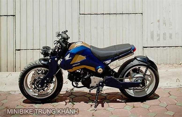 Phần thân xe, cùng với khối động cơ của MSX 125 nguyên bản được giữ nguyên. Tuy nhiên nhông đĩa của xe đã được nâng số răng để tải bộ lốp lớn dễ hơn. 