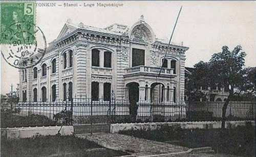 Bưu ảnh đề Chi nhánh Hội Tam Điểm, Hà Nội.